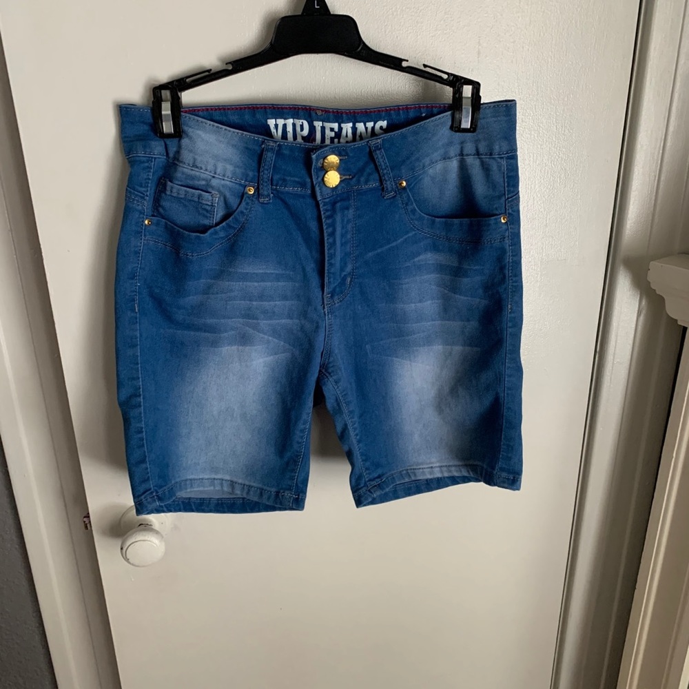 denim shorts
